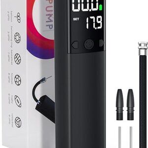 Portable Air Pump/ Precise Pressure Gauge with LED Light, Digital LCD Display